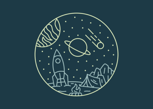 Download Aliens Camping on Outer Space Planet - Aliens Collection