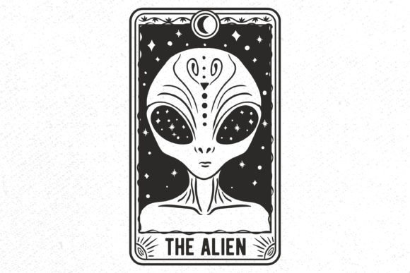 Download The Alien Tarot Card, Alien Svg, Aliens - Premium Bundle
